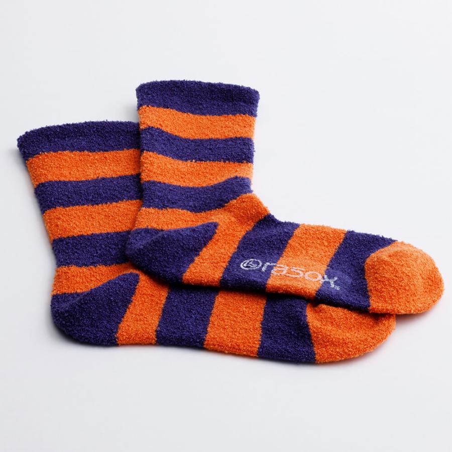 rasox 靴下 ラソックス ソフトタッチ・パネルボーダー CA222CR02 クルー丈 rasox(ラソックス)  メンズ レディース 日本製 | rasox | 06