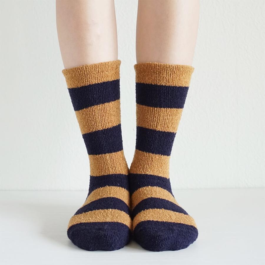 rasox 靴下 ラソックス ソフトタッチ・パネルボーダー CA222CR02 クルー丈 rasox(ラソックス)  メンズ レディース 日本製 | rasox | 08