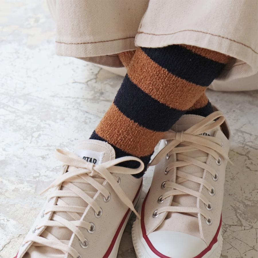 rasox 靴下 ラソックス ソフトタッチ・パネルボーダー CA222CR02 クルー丈 rasox(ラソックス)  メンズ レディース 日本製 | rasox | 09