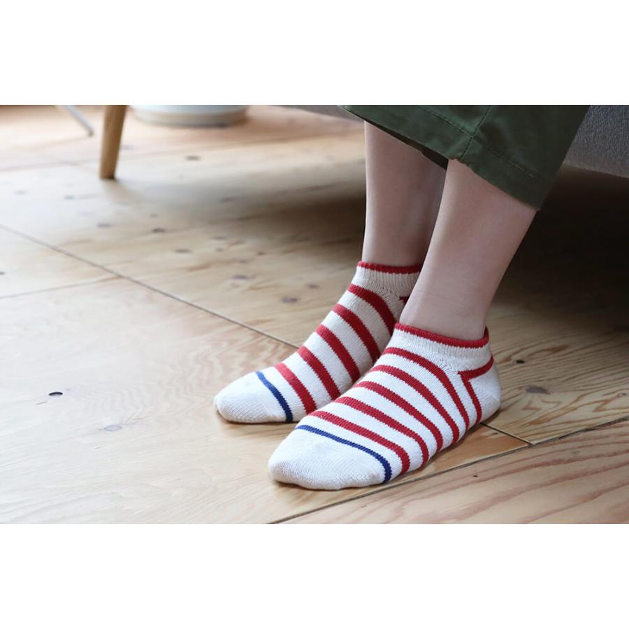 COMFY HOUSE コンフィーハウス 靴下 ソックス レディース メンズ 日本製 旧 ラソックス rasox コットンネップボーダー・スニーカー chl250sn1 chl061an ウォーキ | rasox | 10