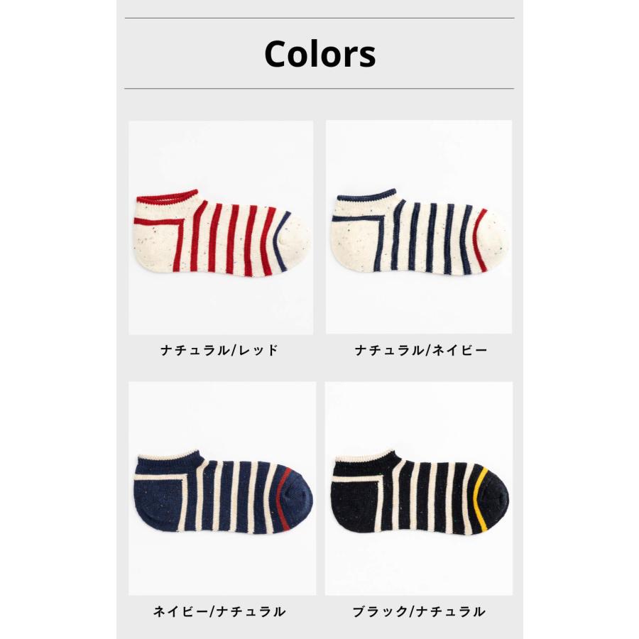 COMFY HOUSE コンフィーハウス 靴下 ソックス レディース メンズ 日本製 旧 ラソックス rasox コットンネップボーダー・スニーカー chl250sn1 chl061an ウォーキ | rasox | 01