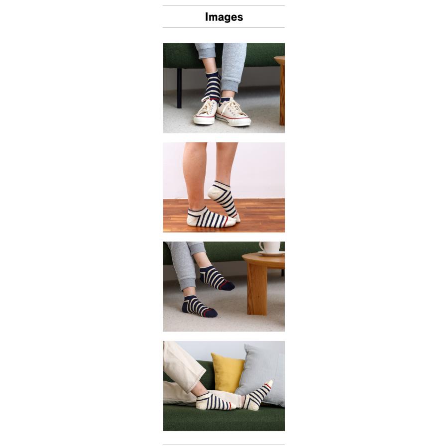 rasox(ラソックス) ラソックス 靴下 メンズ レディース アンクルソックス コットンネップボーダー・スニーカー CA250SN01 くるぶしソックス 送料無料 公式取扱店 | rasox | 02