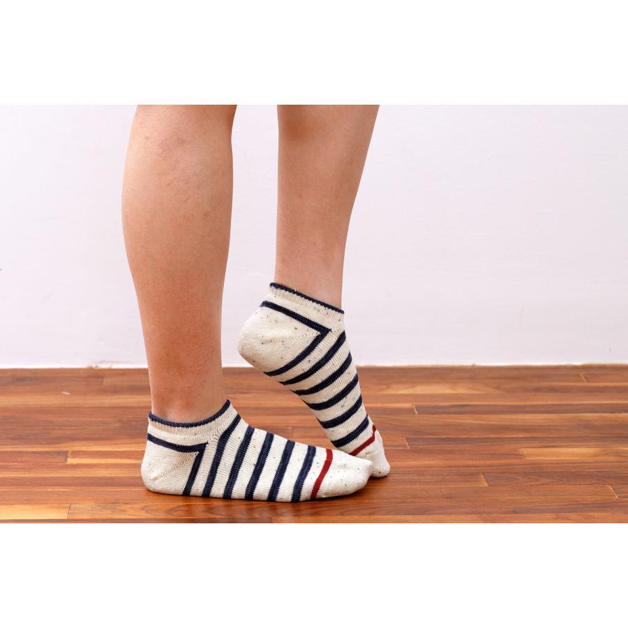 rasox(ラソックス) ラソックス 靴下 メンズ レディース アンクルソックス コットンネップボーダー・スニーカー CA250SN01 くるぶしソックス 送料無料 公式取扱店 | rasox | 08