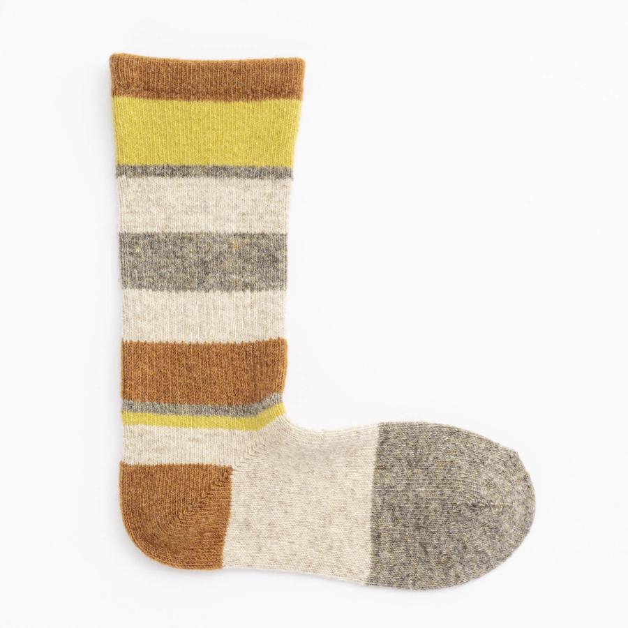 COMFYHOUSE コンフィーハウス 靴下 メンズ レディース クルー丈 ソックス 日本製 旧 ラソックス rasox マルチボーダーウール・クルー chl152cr1 | rasox | 07