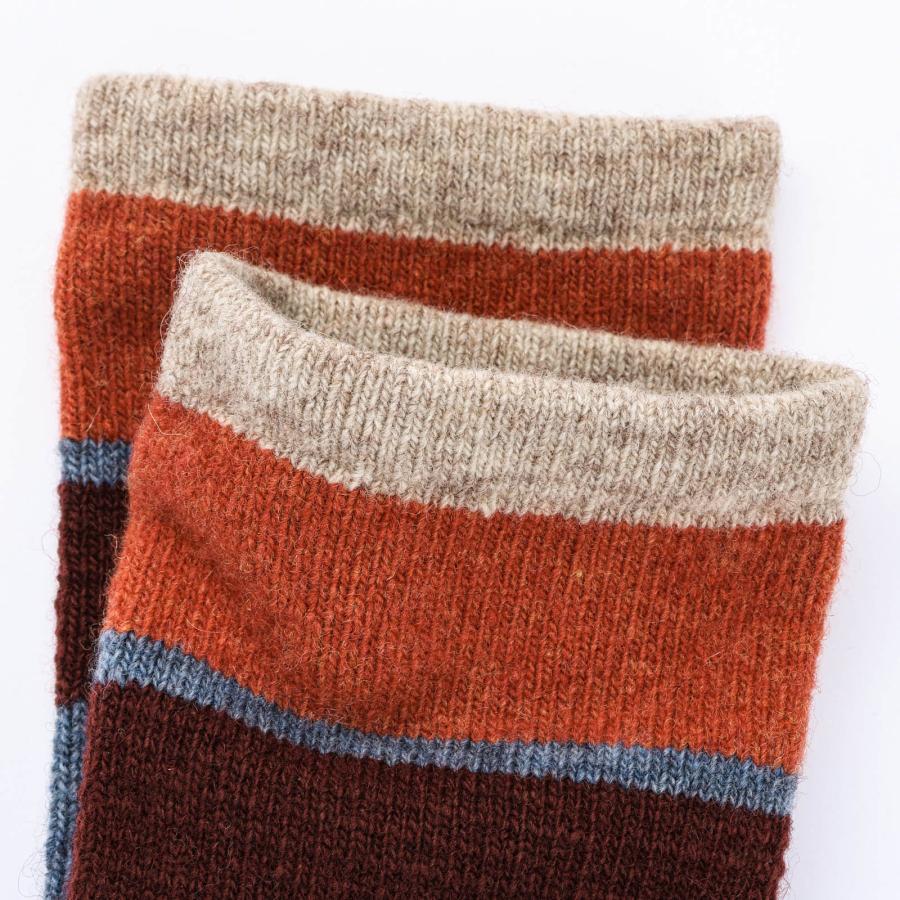 COMFYHOUSE コンフィーハウス 靴下 メンズ レディース クルー丈 ソックス 日本製 旧 ラソックス rasox マルチボーダーウール・クルー chl152cr1 | rasox | 09