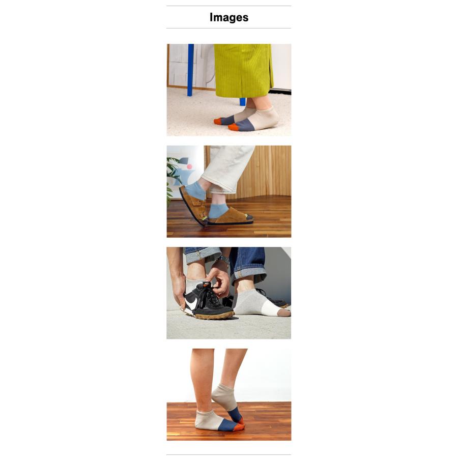 rasox 靴下 ラソックス メンズ レディース コットンリネン・スニーカー CA191SN01 アンクル丈 スニーカー丈 おしゃれ | rasox | 02