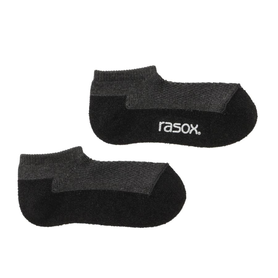 rasox ラソックス 靴下 ショート丈 スニーカーソックス メンズ レディース ソリッド・メッシュ 通気性 クッション性 アンクルソックス くるぶしソックス 春夏 日 | rasox | 03