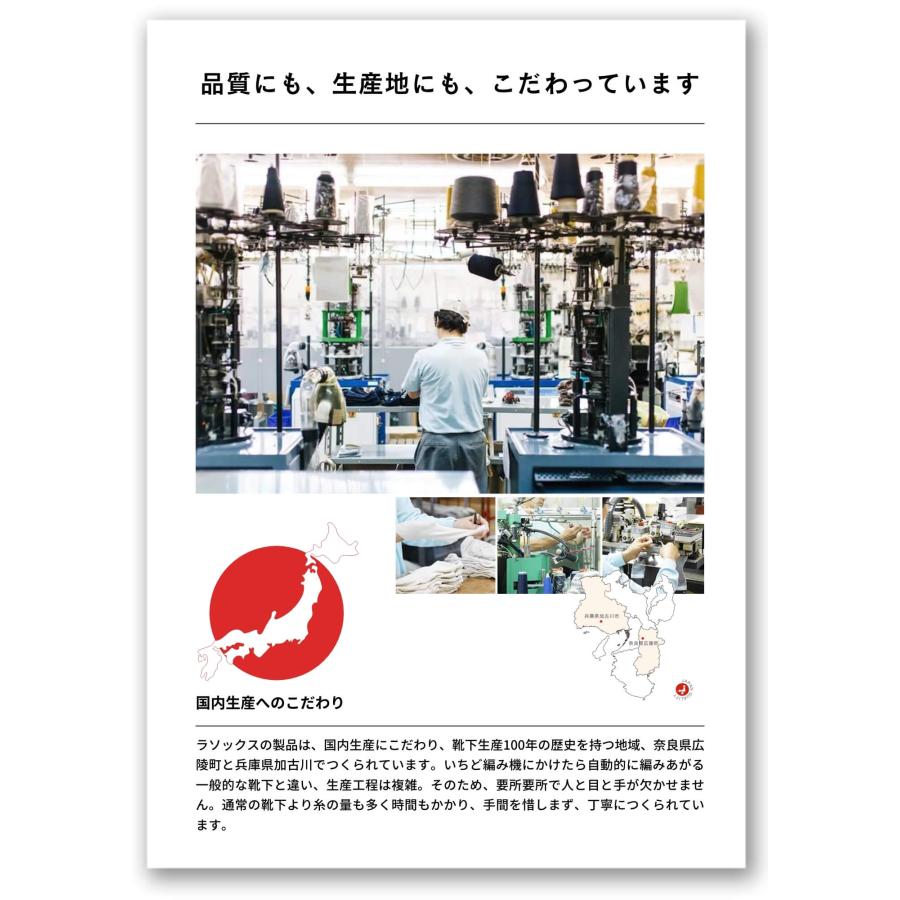 rasox(ラソックス) ラソックス 靴下 メンズ レディース アンクルソックス ラメリブ・アンクル ca250an01 くるぶしソックス 送料無料 公式取扱店 ソックス 日本製 | rasox | 15