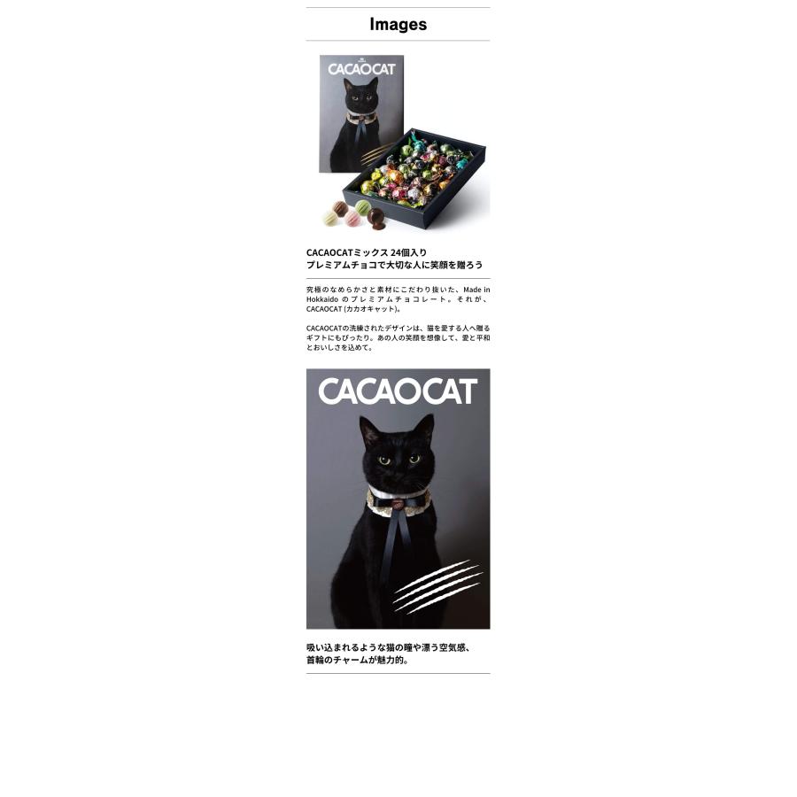 CACAOCAT（カカオキャット） チョコレート ミックス24個入り｜ボンボン