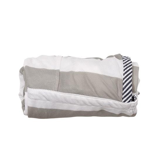 CAYA 5WAYケープ （ボーダーメッシュ×薄手ホワイト天竺） 虫よけ インセクトシールド |  | 04