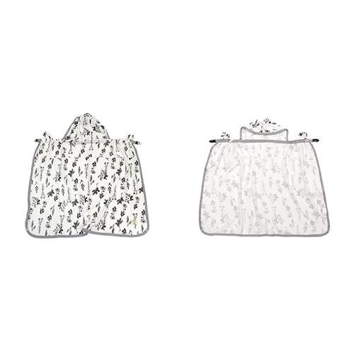 CAYA 5WAYケープ （イラストタッチな花柄） 虫よけ インセクトシールド |  | 01