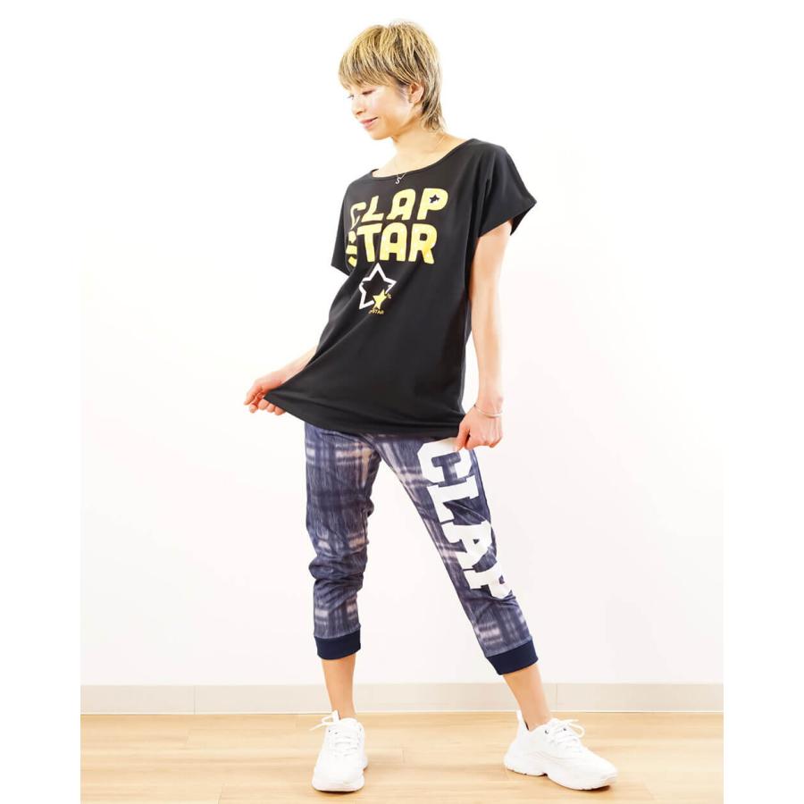 clap（クラップ） フィットネスウェア イーシュットパンツ レディース DENIM CHECK デニム クラップ新作 クラップウェア ...