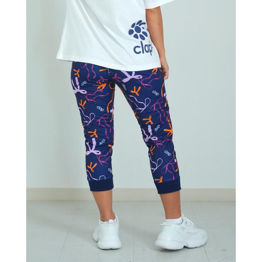 clapクラップ新作 フィットネスウェア ブランド パンツ レディース イーシュット RIBBON CLAP E-SHUTOOOO リボン 新作 柄 2025 | clap | 02