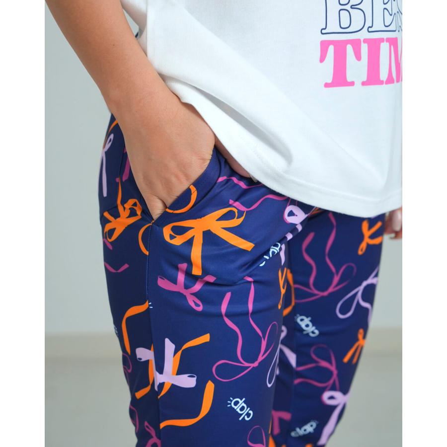 clapクラップ新作 フィットネスウェア ブランド パンツ レディース イーシュット RIBBON CLAP E-SHUTOOOO リボン 新作 柄 2025 | clap | 03