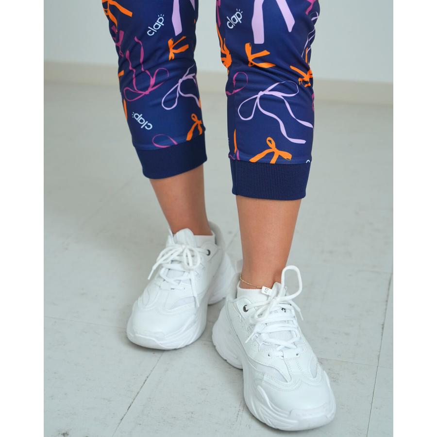 clapクラップ新作 フィットネスウェア ブランド パンツ レディース イーシュット RIBBON CLAP E-SHUTOOOO リボン 新作 柄 2025 | clap | 05