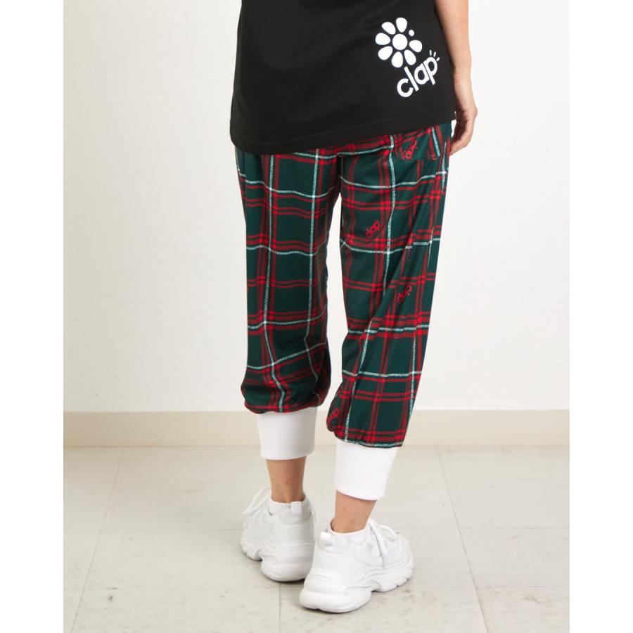clap クラップセール フィットネスウェア ブランド パンツ レディース イージーパンツ HOLLY CHECK EASY  ゆったり 体型カバー 新作 柄 2025 | clap | 02