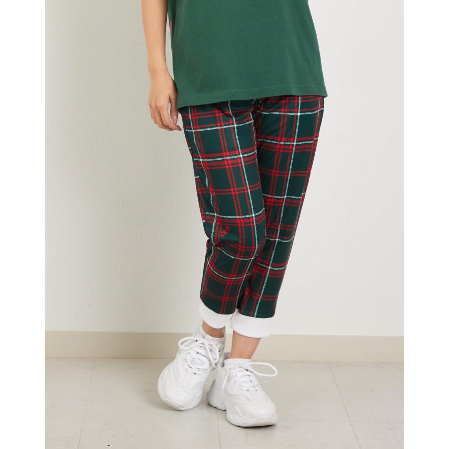 clap クラップセール フィットネスウェア パンツ レディース イーシュット CLAP HOLLY CHECK E-SHUTOOOO 新作 柄 2025 フィットネスウェア  ジム トレーニングウ | clap | 01