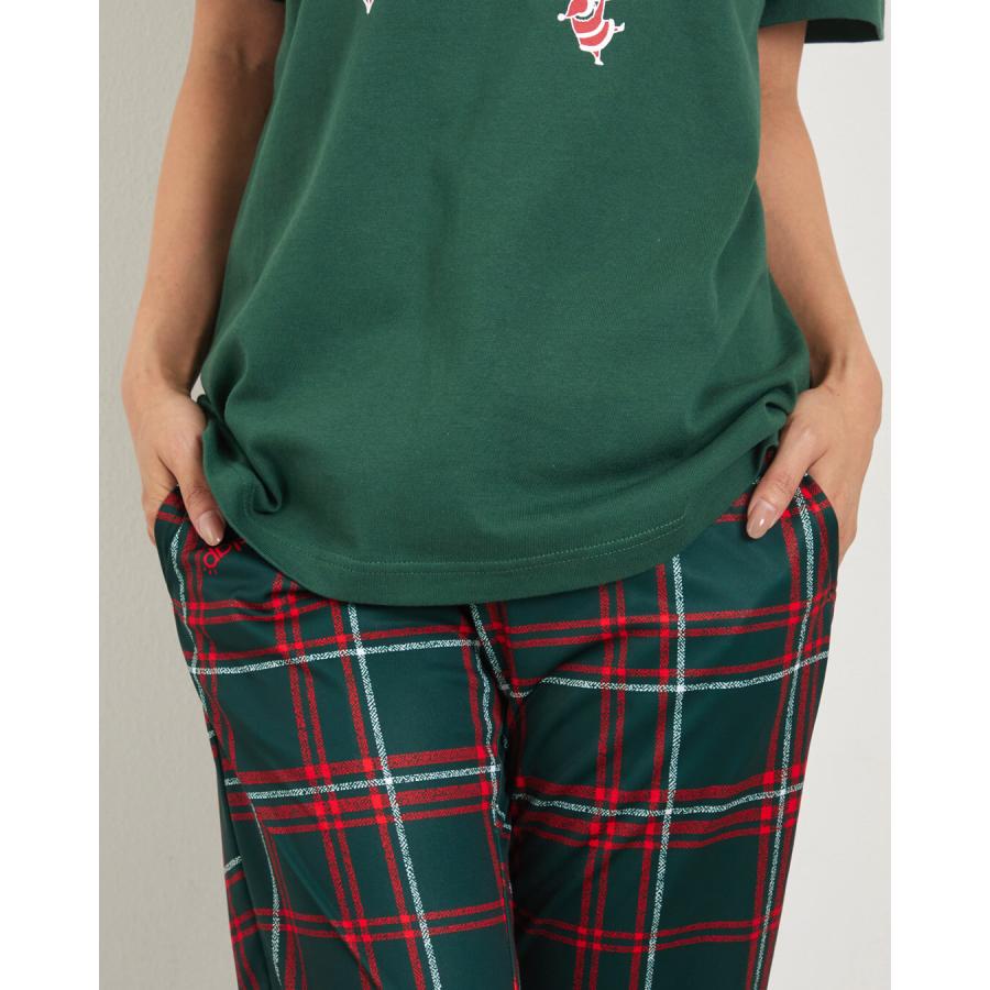 clap クラップセール フィットネスウェア パンツ レディース イーシュット CLAP HOLLY CHECK E-SHUTOOOO 新作 柄 2025 フィットネスウェア  ジム トレーニングウ | clap | 03