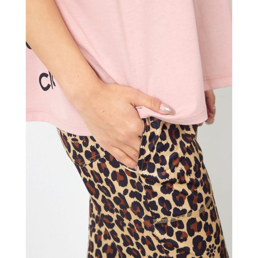 clapクラップ新作 フィットネス ウェア ブランド パンツ レディース クロップドパンツ LEOPARD CROPPED PANTS ジム トレーニング 新作  2026 | clap | 03
