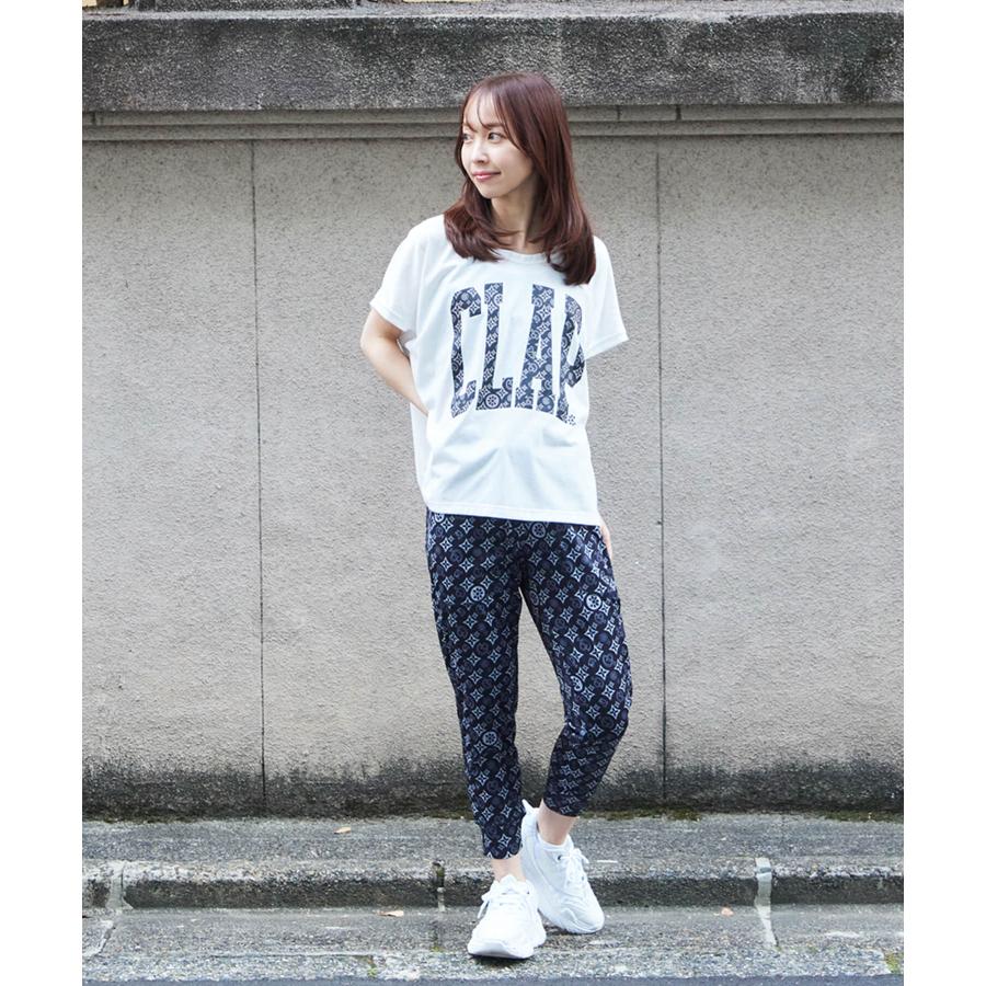 clapクラップ新作 フィットネス ウェア ブランド パンツ レディース クロップドパンツ MONOGRAM CROPPED PANTS ジム トレーニング 新作  2026 | clap | 12