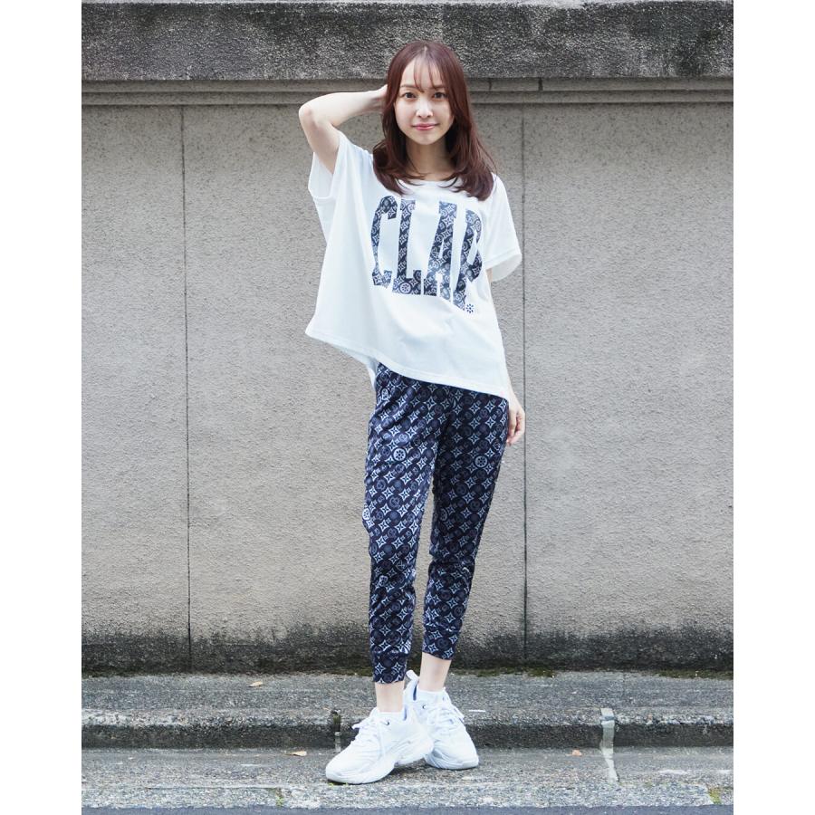 clapクラップ新作 フィットネス ウェア ブランド パンツ レディース クロップドパンツ MONOGRAM CROPPED PANTS ジム トレーニング 新作  2026 | clap | 09