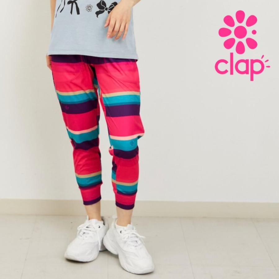 clapクラップ新作 フィットネス ウェア ブランド パンツ レディース クロップドパンツ RANDOMBORDER CROPPED PANTS ジム トレーニング 新作  2026 | clap