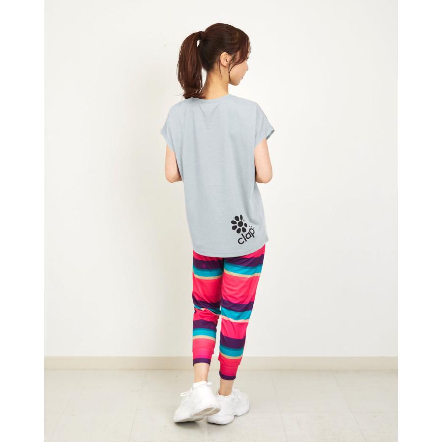 clapクラップ新作 フィットネス ウェア ブランド パンツ レディース クロップドパンツ RANDOMBORDER CROPPED PANTS ジム トレーニング 新作  2026 | clap | 10
