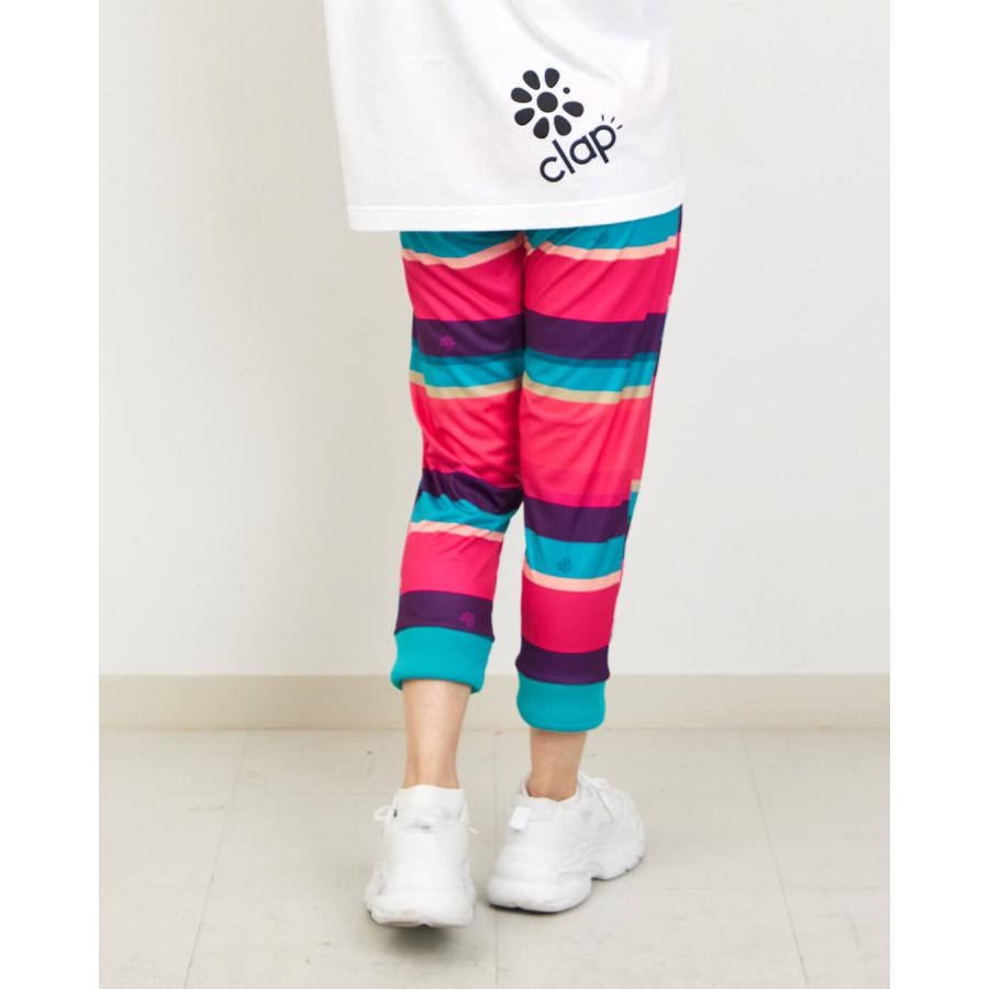 clapクラップ新作 フィットネスウェア パンツ レディース イーシュット CLAP RANDOMBORDER E-SHUTOOOO 新作 柄 2026 フィットネスウェア  ジム トレーニングウェ | clap | 02