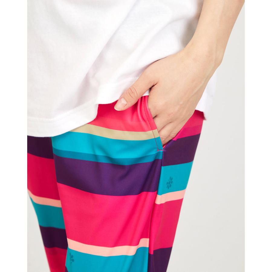 clapクラップ新作 フィットネスウェア パンツ レディース イーシュット CLAP RANDOMBORDER E-SHUTOOOO 新作 柄 2026 フィットネスウェア  ジム トレーニングウェ | clap | 03