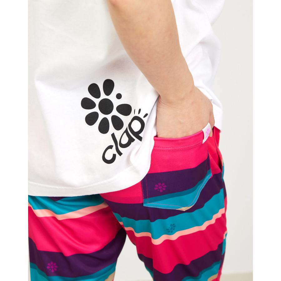 clapクラップ新作 フィットネスウェア パンツ レディース イーシュット CLAP RANDOMBORDER E-SHUTOOOO 新作 柄 2026 フィットネスウェア  ジム トレーニングウェ | clap | 04