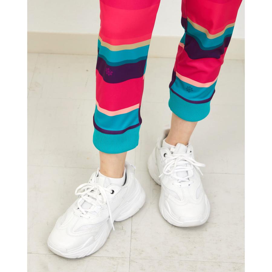 clapクラップ新作 フィットネスウェア パンツ レディース イーシュット CLAP RANDOMBORDER E-SHUTOOOO 新作 柄 2026 フィットネスウェア  ジム トレーニングウェ | clap | 05