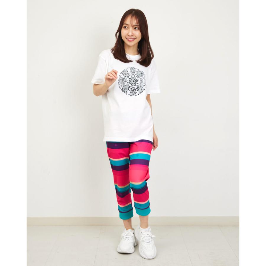 clapクラップ新作 フィットネスウェア パンツ レディース イーシュット CLAP RANDOMBORDER E-SHUTOOOO 新作 柄 2026 フィットネスウェア  ジム トレーニングウェ | clap | 08