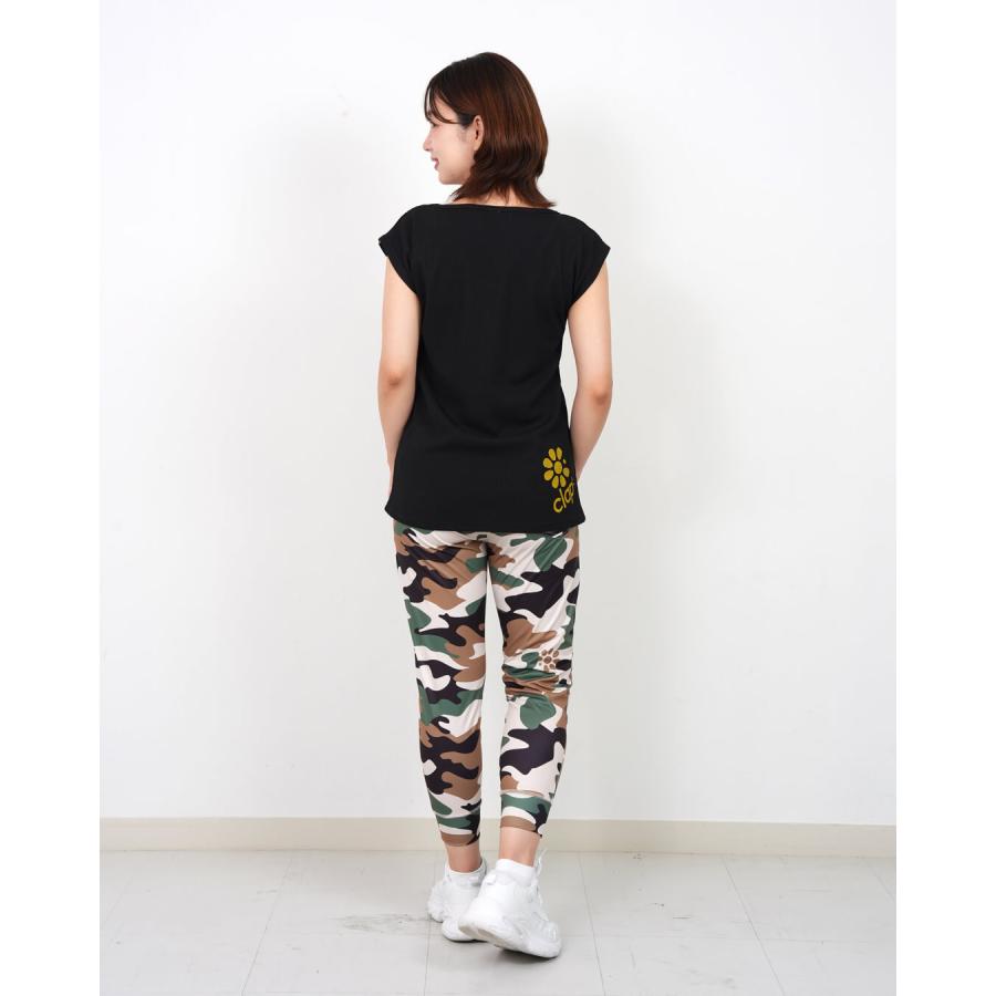 クラップ フィットネス ウェア clap パンツ レディース クロップドパンツ CAMOUFLAGE CROPPED PANTS CE26023 トレーニング ジムウェア 新作 柄 2026 | clap | 10