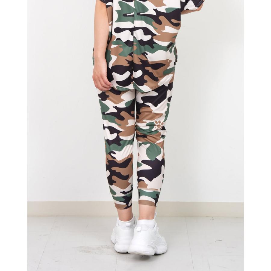 クラップ フィットネス ウェア clap パンツ レディース クロップドパンツ CAMOUFLAGE CROPPED PANTS CE26023 トレーニング ジムウェア 新作 柄 2026 | clap | 02