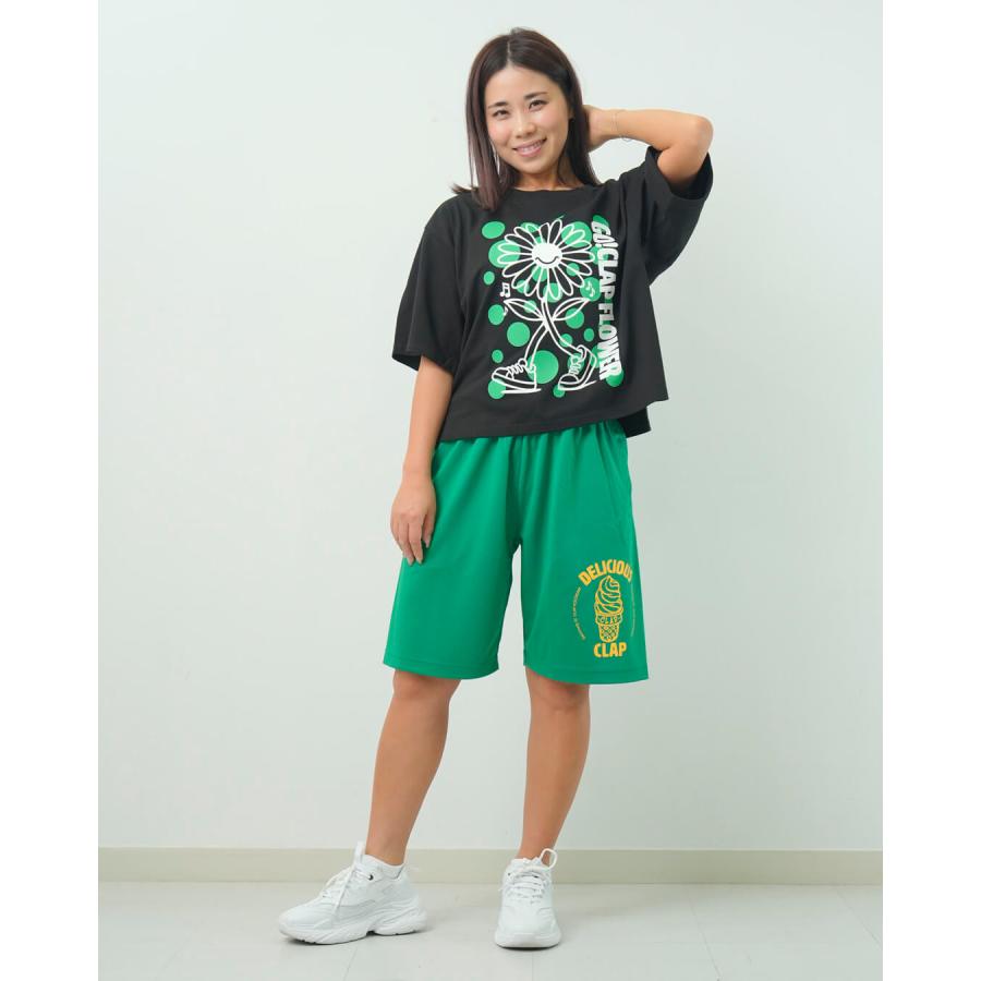clapクラップ新作 フィットネス ウェア ブランド パンツレディース ハーフパンツ CLAP ICE CREAM HALF PANTS モノトーン 新作 柄 2025 | clap | 11