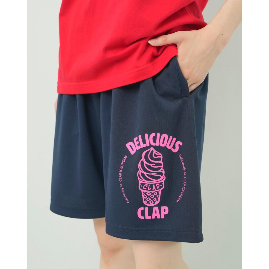 clapクラップ新作 フィットネス ウェア ブランド パンツレディース ハーフパンツ CLAP ICE CREAM HALF PANTS モノトーン 新作 柄 2025 | clap | 06