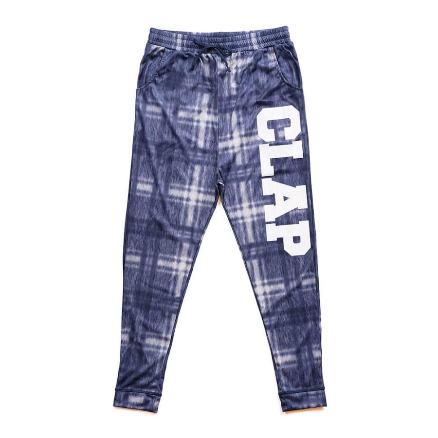 クラップ CLAP フィットネスウェア エフォートレスパンツ クラップパンツ レディース DENIM CHECK EFFORTLESS デニム 新作 | clap | 01