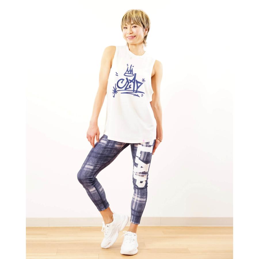 clap（クラップ） フィットネスウェア レギンス レディース DENIM CHECK デニム クラップ新作 クラップウェア クラップパンツ ...