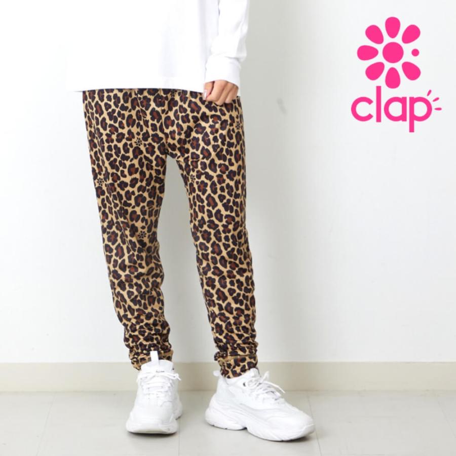 clapクラップ新作 フィットネスウェア ブランド パンツ レディース エフォートレスパンツ LEOPARD EFFORTLESS トレーニング ジムウェア 新作 レオパ 柄 2026 | clap