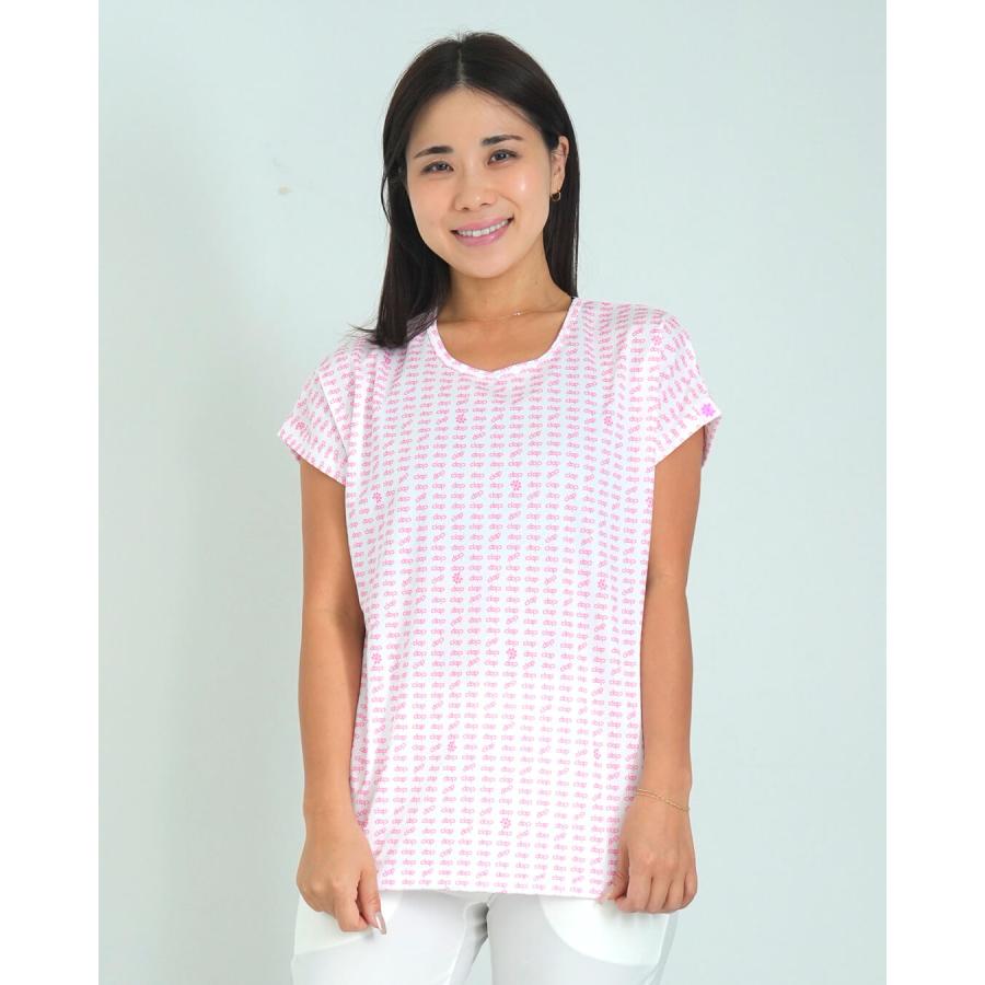 clapクラップ新作 フィットネス ウェア レディース トップス 半袖 ALL CLAP LOGO DOLMAN M M/フリーサイズ ドルマン 新作 2025 トレーニングウェア ダンス ジム | clap | 02