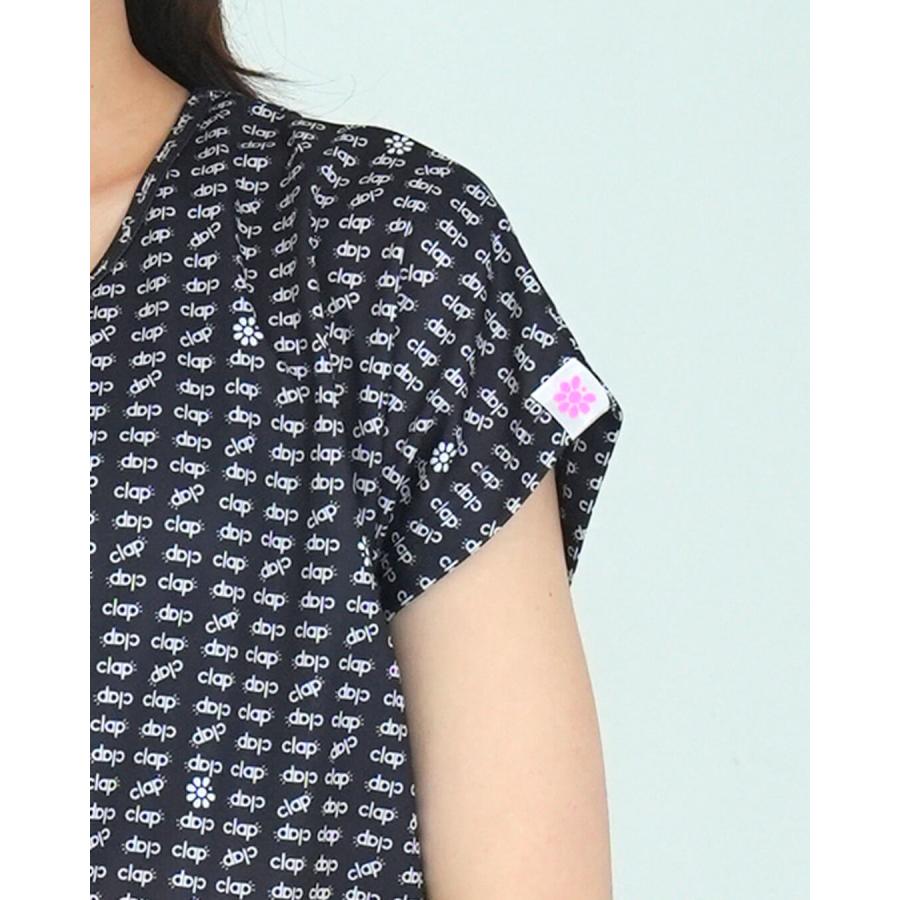 clapクラップ新作 フィットネス ウェア レディース トップス 半袖 ALL CLAP LOGO DOLMAN M M/フリーサイズ ドルマン 新作 2025 トレーニングウェア ダンス ジム | clap | 04