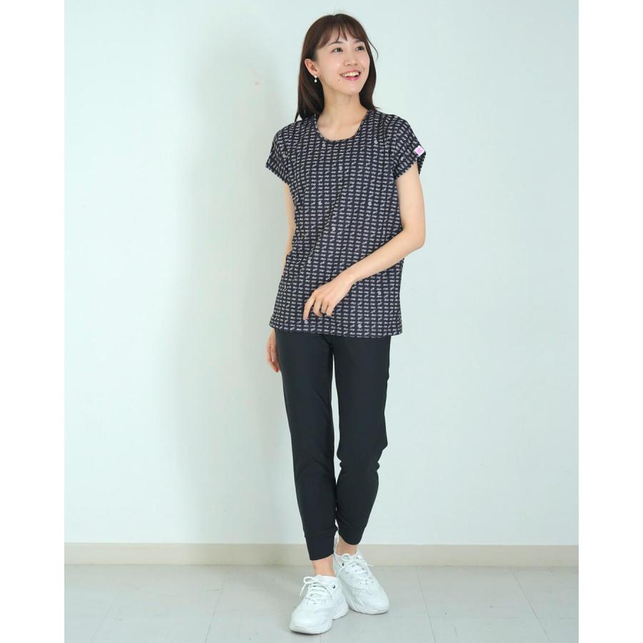 clapクラップ新作 フィットネス ウェア レディース トップス 半袖 ALL CLAP LOGO DOLMAN M M/フリーサイズ ドルマン 新作 2025 トレーニングウェア ダンス ジム | clap | 06