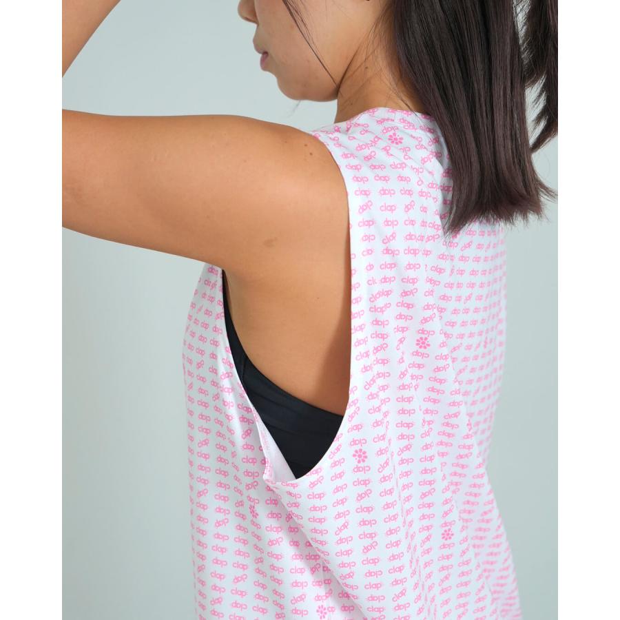 clap クラップ フィットネス レディース トップス ノースリーブ ALL CLAP LOGO TRAINING TANK  M/フリーサイズ エクササイズ トレーニング ダンス 新作 2025 | clap | 04