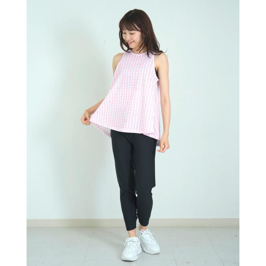 clap クラップ フィットネスウェア トップスレディース ノースリーブ ALL CLAP LOGO FLEAR TANK M/フリーサイズ 新作 2025 ダンスウェア ジム トレーニング | clap | 06