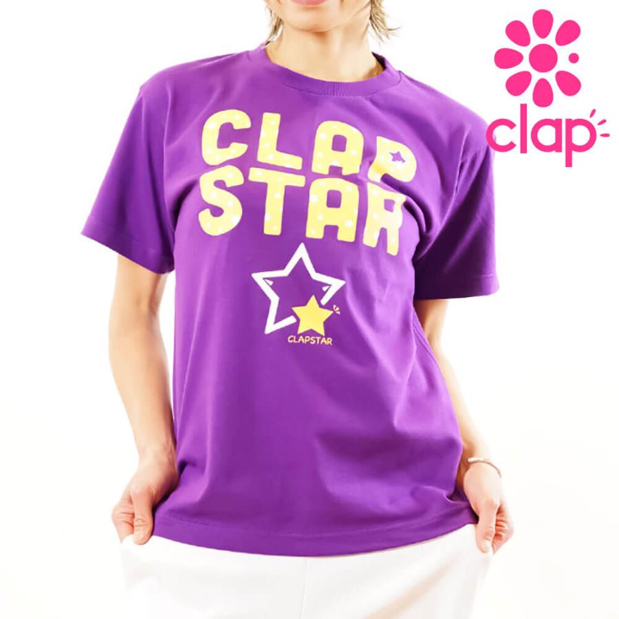 クラップ CLAP フィットネスウェア トップス レディース CLAP STAR Tee Tシャツ クラップ新作 星 クラップウェア clap tシャツ | clap