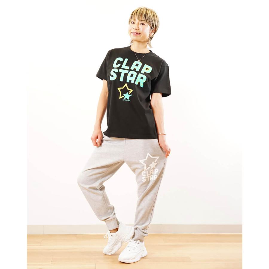 クラップ CLAP フィットネスウェア トップス レディース CLAP STAR Tee Tシャツ クラップ新作 星 クラップウェア clap tシャツ | clap | 06