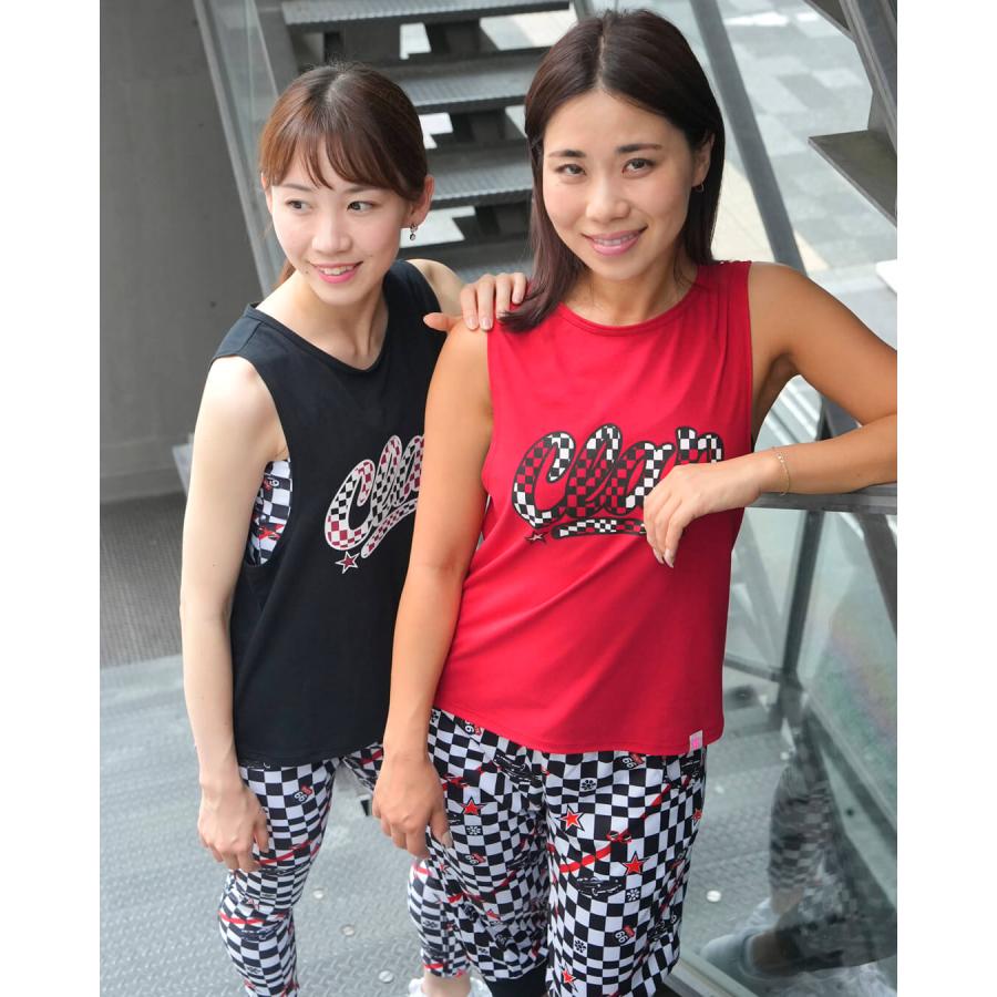 clapクラップ新作 フィットネス ウェア ブランド トップスレディース ノースリーブ CHECKER CLAP BOX TANK  M/フリーサイズモノトーン 新作 柄 2025 | clap | 10