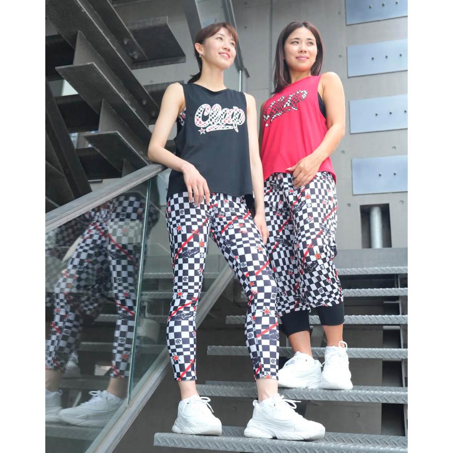 clapクラップ新作 フィットネス ウェア ブランド トップスレディース ノースリーブ CHECKER CLAP BOX TANK  M/フリーサイズモノトーン 新作 柄 2025 | clap | 11