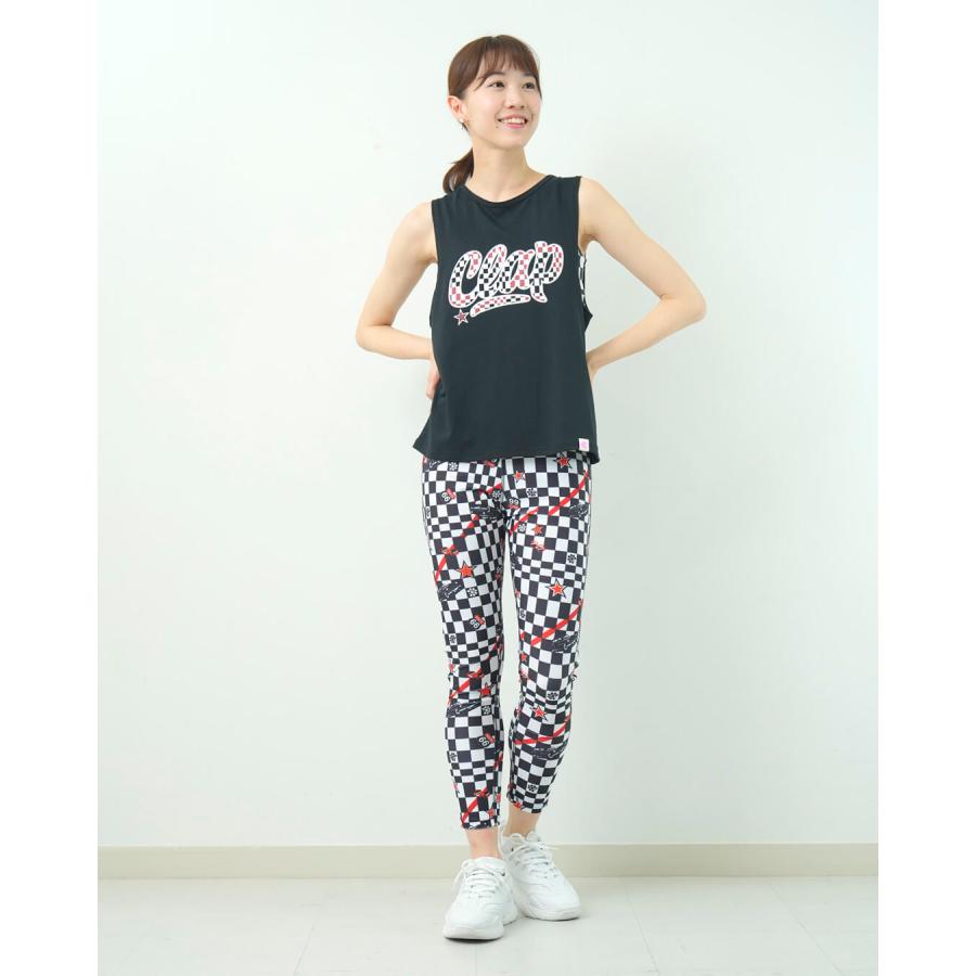 clapクラップ新作 フィットネス ウェア ブランド トップスレディース ノースリーブ CHECKER CLAP BOX TANK  M/フリーサイズモノトーン 新作 柄 2025 | clap | 07