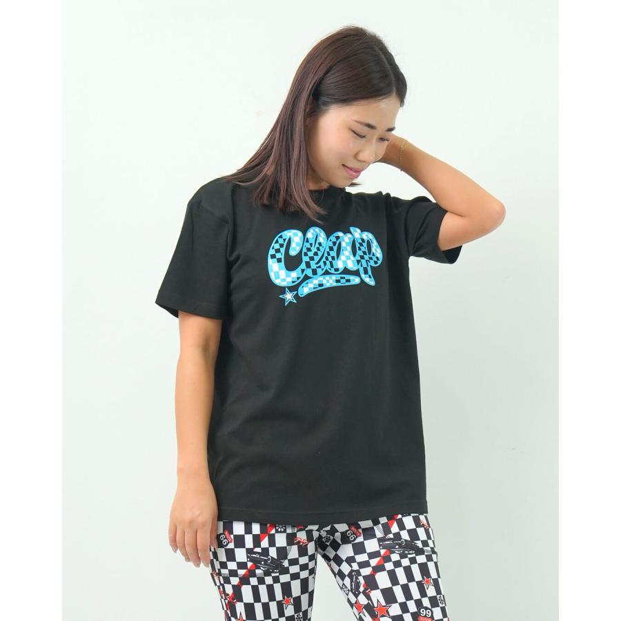 clapクラップ新作 フィットネス ウェア ブランド トップスレディース 半袖 CHECKER CLAP TEE M/フリーサイズ モノトーン 新作 柄 2025 | clap | 01